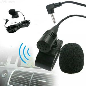 Kit Bluetooth para coche Micrófono de 3,5 mm Conector estéreo Mini micrófono 300 cm de largo Manos libres con cable para PC Audio Reproductor de DVD para automóvil Micrófono Radio externa GPS para automóvil G9O1L2402