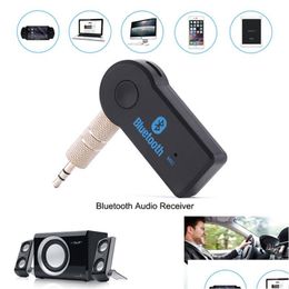 Bluetooth Car Kit Adapter 3,5 mm Aux Stereo Draadloze USB Mini O Muziekontvanger voor smartphone Mp3 Psp Tablet Laptop met Retail Drop D Dh4Pz