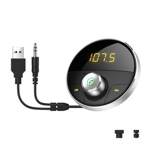 Bluetooth Car Kit Aux Hands 3.5Mm Jack O Reproductor de Mp3 Inalámbrico Transmisor Fm Altavoz Drop Delivery Móviles Motocicletas Electrónica Dhhzg