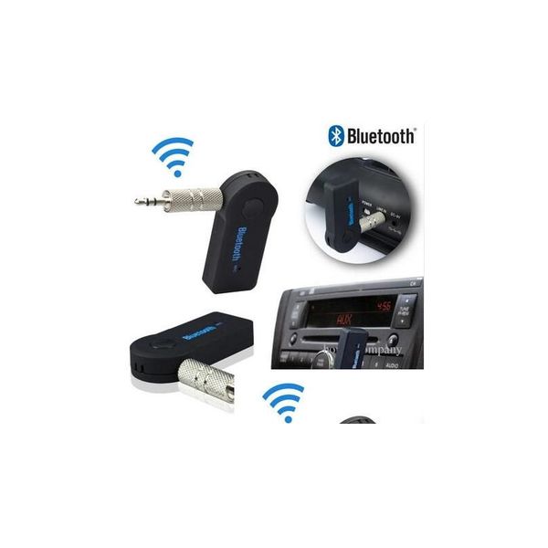 Kit de coche Bluetooth Moda 3,5 mm A2Dp Adaptador de receptor de música auxiliar inalámbrico O Manos con micrófono para teléfono Mp3 Venta al por menor Móviles de entrega Dhsv9