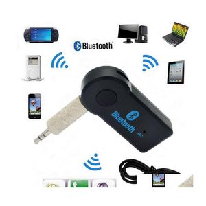 Bluetooth -autokit Handen 3,5 mm Streaming Stereo Wireless Aux O Muziekontvanger MP3 USB V3.1 EDR Player Drop Delivery Mobile Motor DHWMM Toevoegen