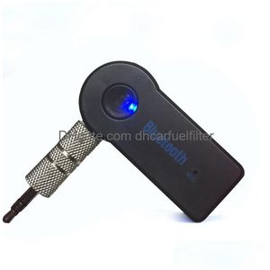 Bluetooth autoset mp3 -speler 3,5 mm streaming auto's A2DP draadloze aux o muziekontvanger adapter handen met microfoon voor telefoonval levering dhgdi