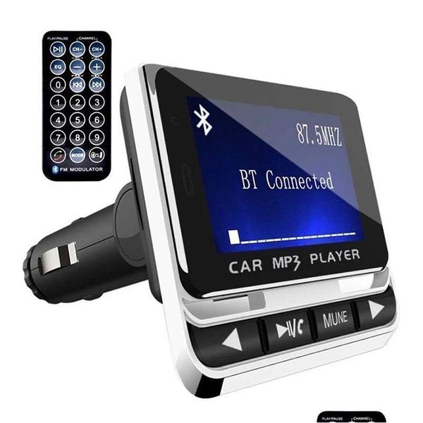 Kit de voiture Bluetooth lecteur Mp3 transmetteur Fm sans fil Lcd Sn Support carte Tf livraison directe Mobiles motos électronique Dhr8G