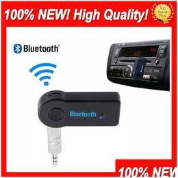 Bluetooth Carkit Real Stereo Nieuwe 3.5Mm Streaming A2Dp Draadloze V3.0 Edr Aux O Muziekontvanger Adapter Voor Telefoon Mp3 Drop Delivery Auto Ottvn