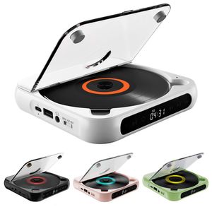 Bluetooth CD-speler LCD-scherm Auto CD-speler Draagbare muziek-CD-speler A-B Herhaal 1200 mAh Batterij Cadeau voor vriend Familie Student 240113