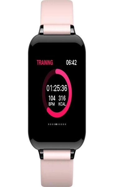 Écran de couleur Bluetooth Smart Watch Care Cadre Monitor Sport Poudomètre Bracelet Bracelet Fitness Activité Fitness Activité Android S1880953