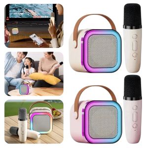 Bluetooth-compatibele 5.3 RGB Multi-Colors luidspreker met draadloze MIC Mini Home Theatre-luidsprekers Verstelbare LED-lichten