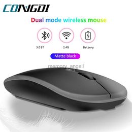 Souris compatible Bluetooth 2.4G USB Souris sans fil Portable Souris ergonomique silencieuse pour ordinateur portable iPad Tablette Téléphone Souris de jeu HKD230825