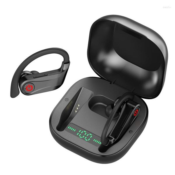 Auriculares Bluetooth-compatible5.1, auriculares deportivos para juegos con caja de carga de 950mAh, estables, cómodos de llevar