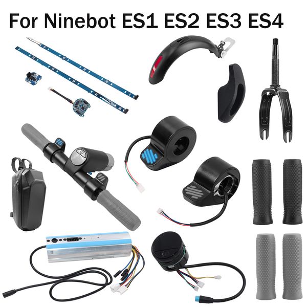 Panel de control de Bluetooth para Ninebot ES1 ES2 ES3 ES4 Batería de scooter eléctrico BMS/Fender de la rueda trasera Hornilla del freno trasero/Bolsa delantera