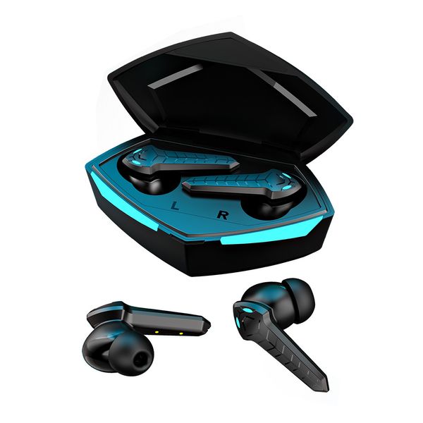 TWS Écouteurs Bluetooth pour Apple Téléphone portable PC Jouer au jeu Sport Courir In-Ear Casque sans fil Boîte de charge Musique Stéréo HD Appel Silicone Basse Bouchons d'oreille