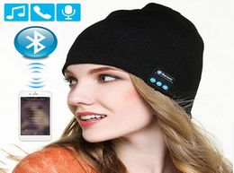 Bluetooth écouteur musique chapeau hiver sans fil casque bonnet casque avec micro Sport chapeau pour Huiwei Sony Xiaomi téléphone Gaming H7791247