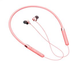 Auriculares Bluetooth 50 auriculares inalámbricos de deporte estéreo subwoofer colgante magnético montado en el cuello impermeable 4918515