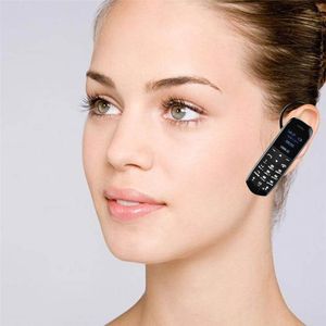 Bluetooth-oortelefoons Auriculare Long CZJ8 met handsfree FM-radio Micro SIM-kaart GSM Netwerk Mini Mobiele Telefoon Draadloze BT Hoofdtelefoon TWS Headset Cellphone Ontgrendeld