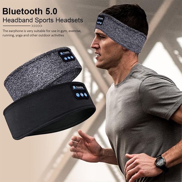 Écouteurs Bluetooth Sports Bandeaux de Sommeil Casque Élastique Sans Fil Musique Masque pour les Yeux BT Casque Bandeau