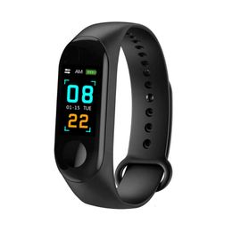 Bluetooth -oefening hartslag, bloedzuurstof, bloeddruk, stappen slaap gezondheid monitoring informatie herinnering m3 slimme armband