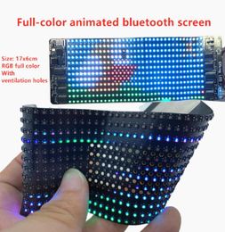 Bluetooth Full Color Waterproof Programmeerbare RGB Flexibele LED -module 1236 Pixel Display Matrix Sign App Control LED Matrix SN7682452