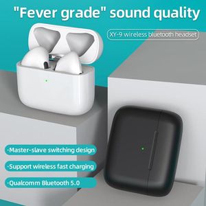 Bluetooth-hoofdtelefoon TWS Wireless Charge Ear Buds oortelefoon Magic Venster Smart touch oortelefoons type C Laadpoort XY-9