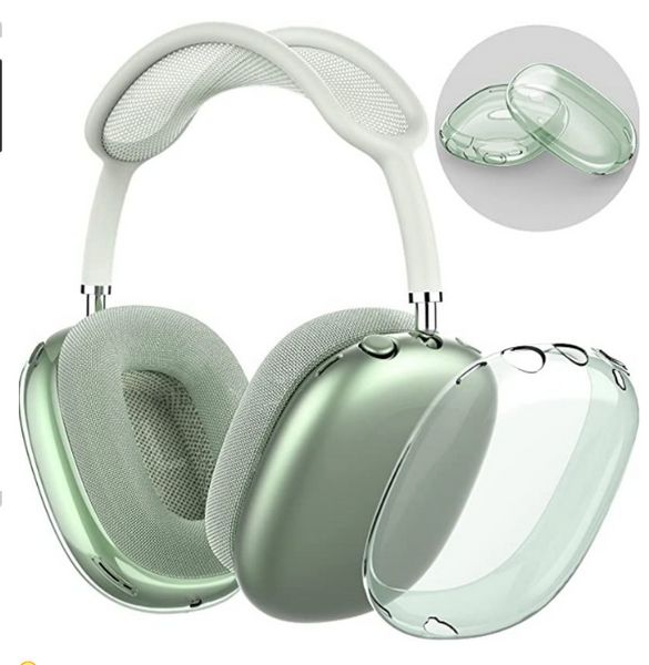 Bluetooth Accessoires Accessoires Airpod Earphone Wireless Tive Quality Metal Earmuffs Pro Max Earbuds Silicone Anti-Drop Protection Case 269 31031