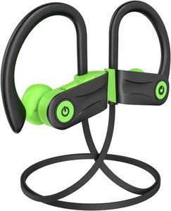 Auriculares Bluetooth Ganchos para la oreja con cancelación de ruido Estéreo HIFI Alta calidad de sonido Impermeable Adecuado para deportes y fitness 4EY0LLUDO