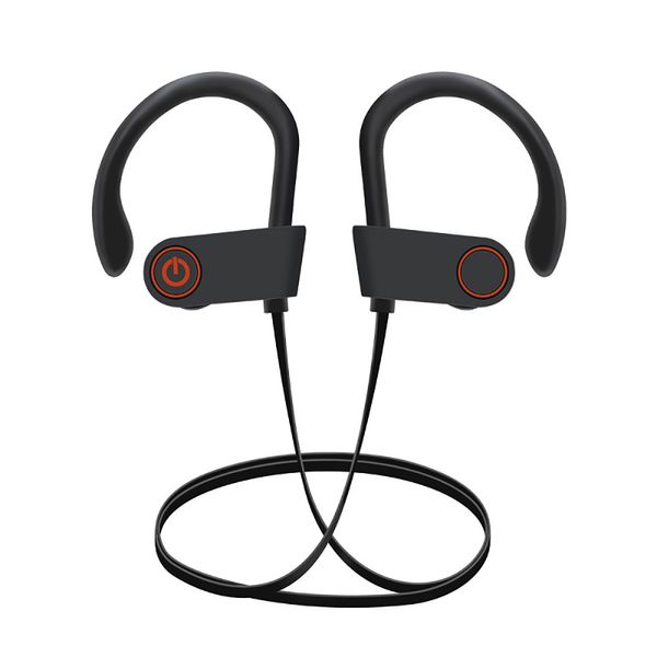 Casque Bluetooth Exécution Écouteurs sans fil HD Basses profondes Stéréo IPX7 Écouteurs étanches pour l'entraînement et le sport CVC 8.0 Casques d'isolation acoustique