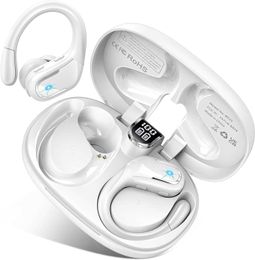 Écouteurs Bluetooth sans fil, casque d'écoute, suppression du bruit, écran d'affichage, puissance, étanche, longue durée de vie, casque suspendu à l'oreille, 30MH4