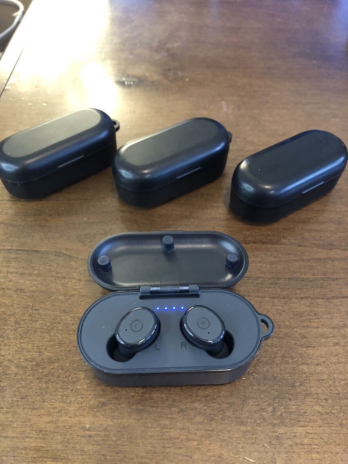Bluetooth-headset trådlöst mikrofonspel headset svart vattentät tws stereo in-ear headset inbyggt trådlös mikrofon Bluetooth-headset