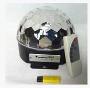Bluetooth MP3 magic crystal ball KTV disco disco colorful laser stage lighting voice LED magic ball