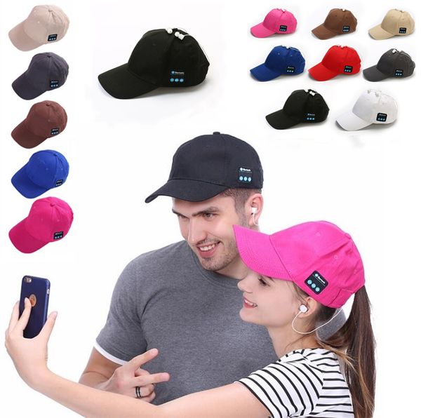 Gorra de béisbol con música Bluetooth, sombrero creativo de lona para el sol, auriculares manos libres con micrófono, gorra de altavoz, gorra deportiva, sombreros de fiesta 5180