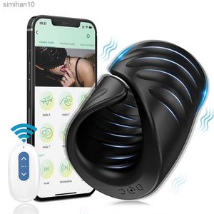Bluetooth Powerful Vibrator For Men Glans Massager Sex Machine Penis Delay Automatic Male Masturbator Sex Toys for Adult L230518