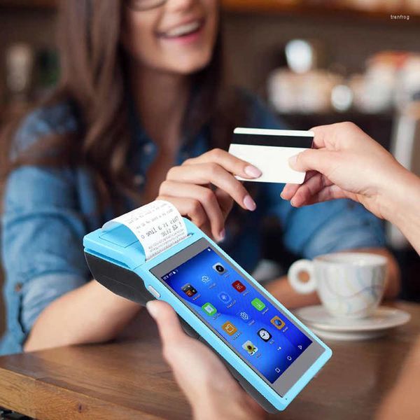 Imprimante Bluetooth Multi-Fonction Pos Thermique Intégrée Pour Restaurant Station-service Bleu 110-240V