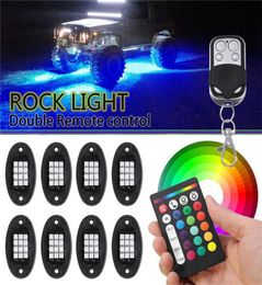 Bluetooth RGB LED Ambient Lamp Rock Light Off Road Lights IP68 Waterdicht Auto-interieur Decoratief Voor Auto InteriorExternal4438235