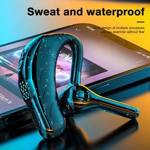 Bluetooth enkele oor headset LED -display oortelefoon ruis annulering waterdichte lange standby -tijd met microfoon