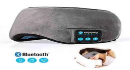 Écouteurs de sommeil Bluetooth, masque pour les yeux, bandeau de sommeil, doux, élastique, confortable, sans fil, musique, 2205096327217