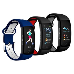 Bluetooth Smart Band Q6S Polsband Hartslag Monitor IP67 Waterdichte Smartband Activiteit Tracker Armband voor Android 1pc