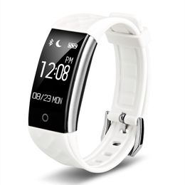 Bluetooth Smart Band S2 Polsband Hartslag Monitor IP67 Waterdichte Smartband Activiteit Tracker Armband voor Android iOS vs Fitbit Charge 2
