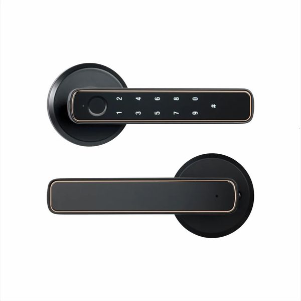 Bluetooth Smart Smart Dactin Holet Lock with Password Mechanical Key Desbloqueo adecuado para la puerta de madera SmartLife M4 240510