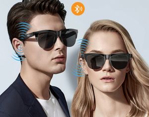 Bluetooth Smart Sun Glasses Headphones Sunglasses Touchez les écouteurs ouverts sans fil avec de la musique et le volume d'appel de haut en bas, Fashion Men Women Femmes Bluetooth 5.3 Lunettes audio