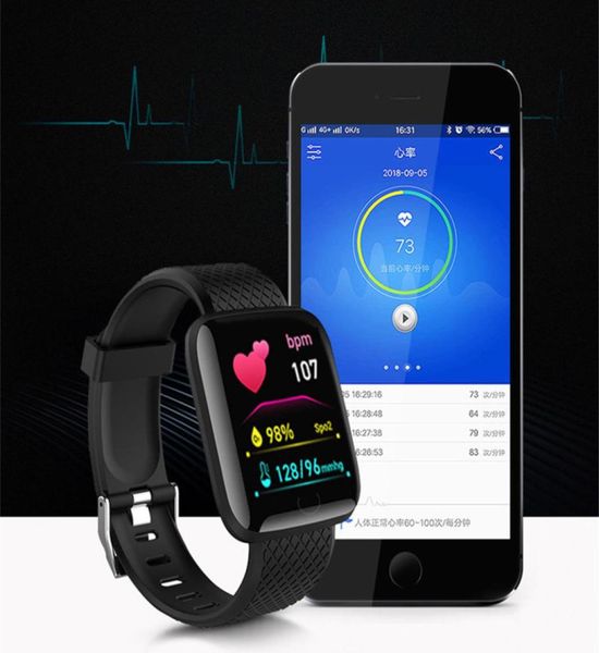 Bluetooth Smart Watch Mujeres Presión arterial Monitor de frecuencia cardíaca Sport Smartwatch Tracker Recordatorio Sleep Monitoring4154467