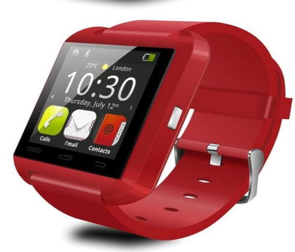 Bluetooth Smartwatch U8 U Reloj Reloj inteligente Relojes de pulsera para iPhone 4s 5 5S 6 6s Samsung S4 S5 Note5 Note 7 Teléfono Android Smartph2981461