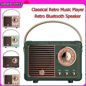 Haut-parleur Bluetooth HM11, lecteur de musique classique rétro, son stéréo, Portable, décoration, Mini haut-parleurs, lecteur de musique de voyage