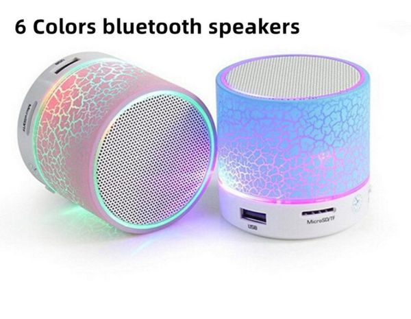 Haut-parleurs Bluetooth LED luminaire colorée colorée portable portable woofer stéréo stéréo wireless usb haut-haut-haut de haut