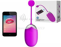 Bluetooth Aplicación inalámbrica Control remoto Huevo Vibrador Vibradores Strong Sex Toys para mujer Gspot Clitoris Estimulador Productos sexuales S92268349