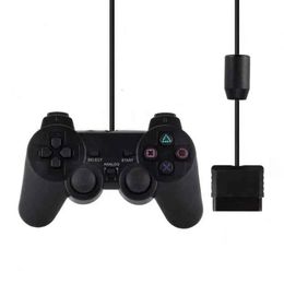 Contrôleur sans fil Bluetooth pour PS2 PS4 Vibration Joystick GamePad Contrôleurs de poignée de jeu Station de jeu sans logo avec boîte de vente au détail Version EU US