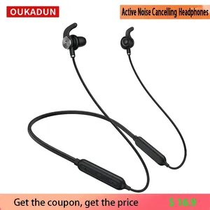 Bluetooth draadloze headset ANC actieve ruisonderdrukking Sport op de nek gemonteerd Universeel voor Apple- en Android-telefoons