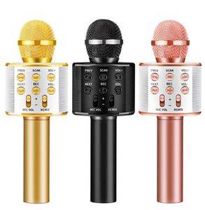 Microphone sans fil Bluetooth micro karaoké portable USB Mini maison KTV pour lecteur de haut-parleur professionnel de musique enregistreur de chant 1421269