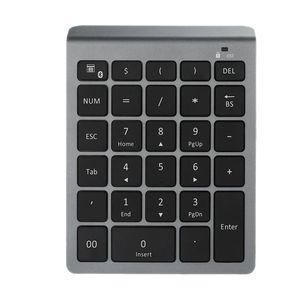 Bluetooth Wireless Numeric Keypad 28 Keys Numpad Digital Keyboard Number Pad for Accounting Teller Windows Android Tablet Laptop