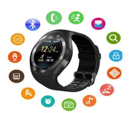 Bluetooth Y1 montre intelligente Reloj Relogio Android Smartwatch appel téléphonique SIM TF caméra synchronisation pour Sony HTC Huawei Xiaomi HTC Android Pho7349375