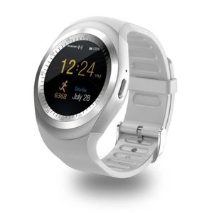 Bluetooth Y1 montres intelligentes Reloj Relogio Android Smartwatch appel téléphonique SIM TF caméra synchronisation pour Sony HTC Huawei Xiaomi HTC Android P9123659