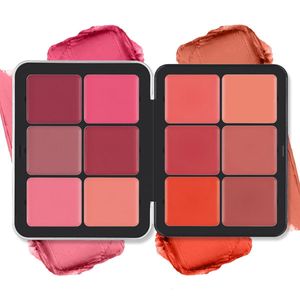 Blush 12 Colors Creamy Blush Palette Matte Blush cream cover Long Lasting Rouge Cream Makeup Palette 0.84oz 230921